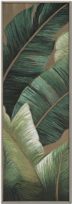 48" x 18" Lush Layers 1 Tropical Canvas Framed