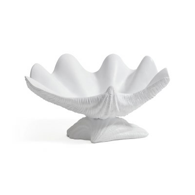 White Resin Shell Bow