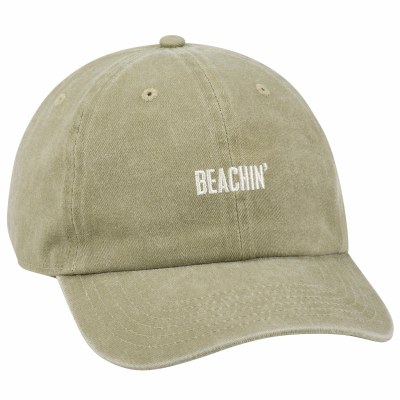 "Beachin" Tan Ball Cap