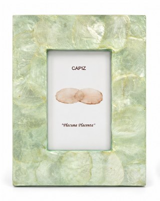 4" x 6" Aqua Capiz Frame