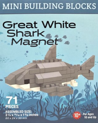 Great White Shark Mini Building Blocks Magnet
