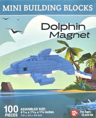 Dolphin Mini Building Blocks Magnet