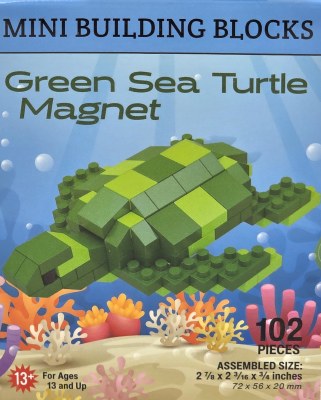 Sea Turtle Mini Building Blocks Magnet