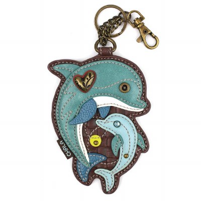 5" Dolphins Coin Fob