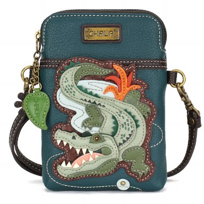 7" x 5" Aliigator Cellphone Crossbody Purse