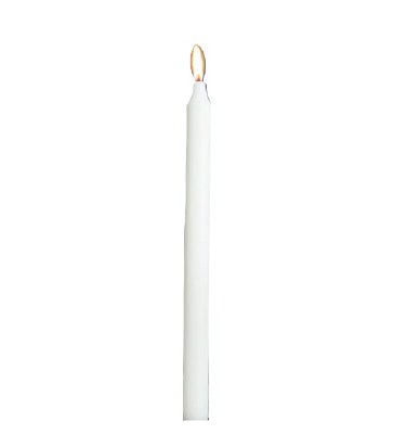12" White Taper Candle