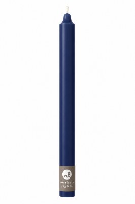 12" Midnight Blue Taper Candle