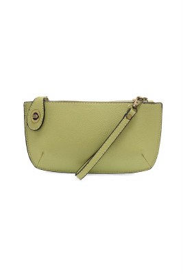 5" x 9.5" Kiwi Green Crossbody Wristlet