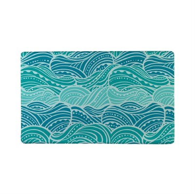 18" x 30" Blue Waves Cushion Mat