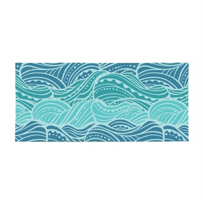 10" x 22" Blue Waves Sassafras Door Mat