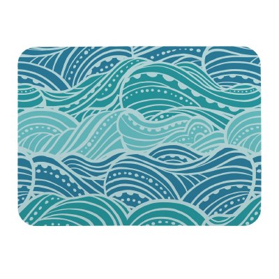 15" x 20" Blue Waves Dish Drying Mat