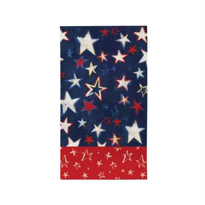 Pack of 15 8" x 4" Red White Blue Stars Guest Towels