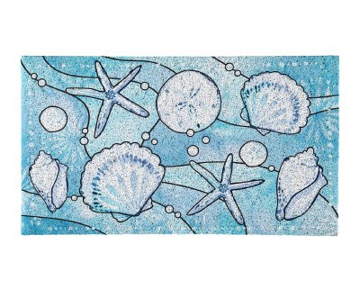 16" x 26" Blue Shells Trapper Mat