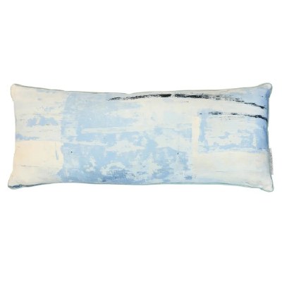14" x 36" Light Blue Abstract Decorative Pillow