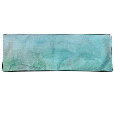 14" x 36" Blue and Green Abstract Decorative Pillow