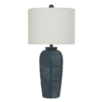31" Charcoal Squares Table Lamp