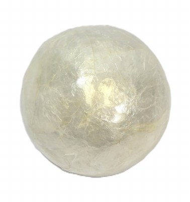 3.5" White Capiz Orb
