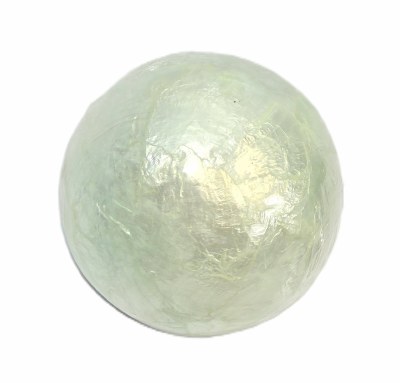 3.5" Teal Capiz Orb
