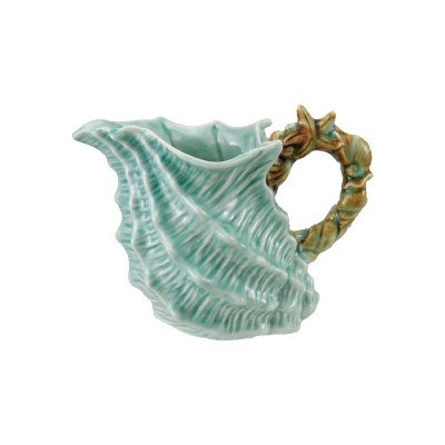 1 Qt Green Shell Ceramic Pitcher