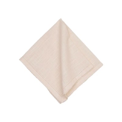 18" Natural Hemstitch Fabric Napkin