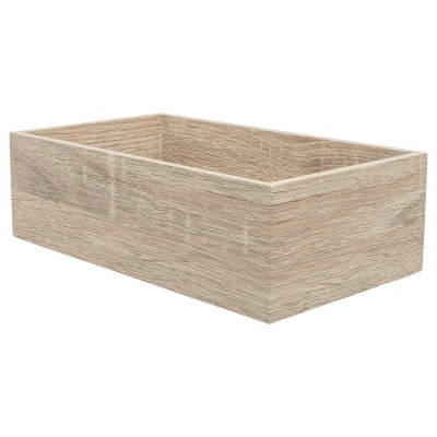 5" x 9" Natural Wood Grain Guest Towel Holder