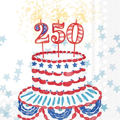 5" Sq "250" Cake Beverage Napkins