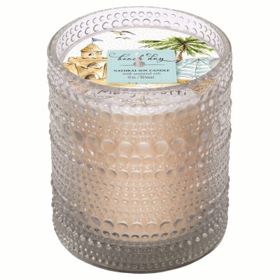 12 Oz Beach Day Candle Glass Jar