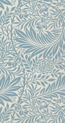 8" x 4" Blue Larkspur Guest Towels