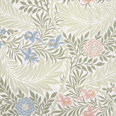 5" Sq Green Larkspur Beverage Napkins