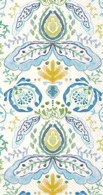 8" x 4" Gold Azure & Ivy Guest Towels
