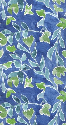8" x 4" Blue Azure & Ivy Guest Towels