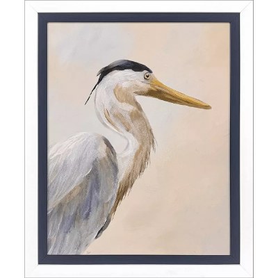 33" x 27" Heron Haven 1 Framed Coastal Print