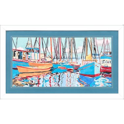 21" x 35" Hull Horizon 1 Framed Coastal Print