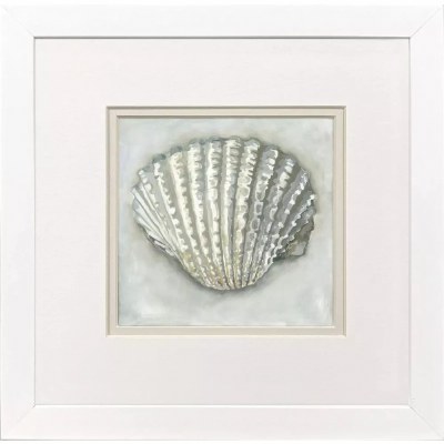 11" Sq Scallop Framed Print