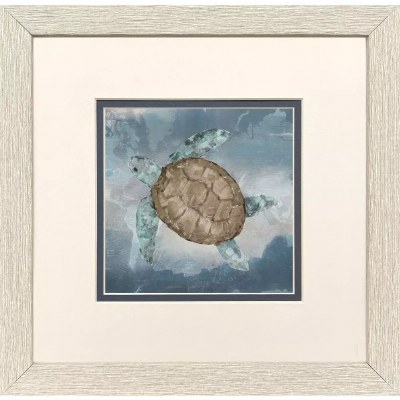 11" Sq One Eye Turtle Framed Print