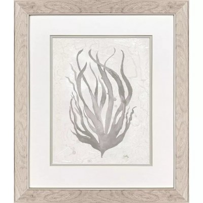 22" x 19" Taupe Seagrass Framed Print