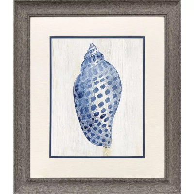 22" x 19" Blue Spot Shell Framed Print