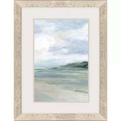 27" x 21" Mountain Beach Framed Print