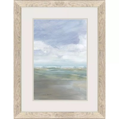 27" x 21" No Mountain Beach Framed Print