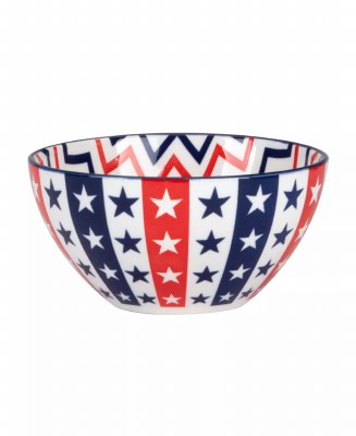5" Round Vertical Stars Melamine Bowl