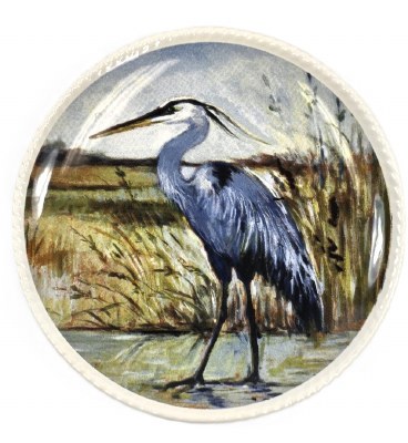 6" Blue Heron Plate