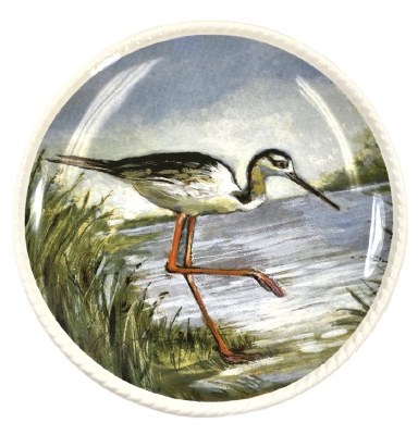 6" Stilt Bird Plate