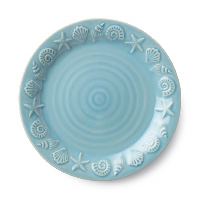 8.5" Blue Coastline Plate