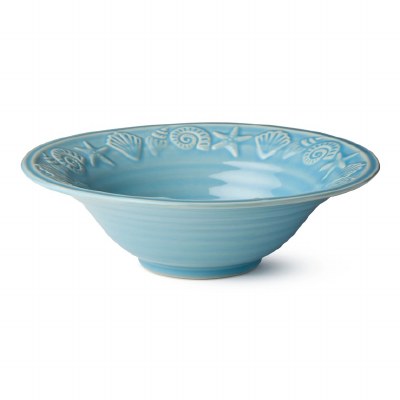 11" Round Blue Coastline Bowl