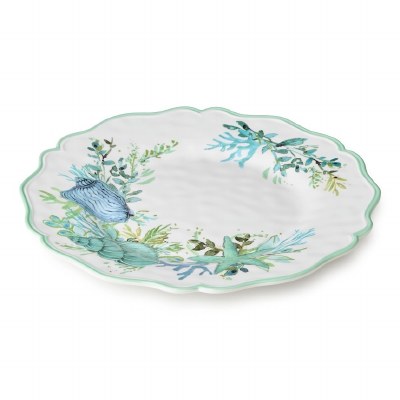 18" Oval Blue and Green Platter