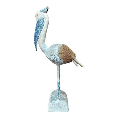 31" Whitewash Blue Coconut Pelican