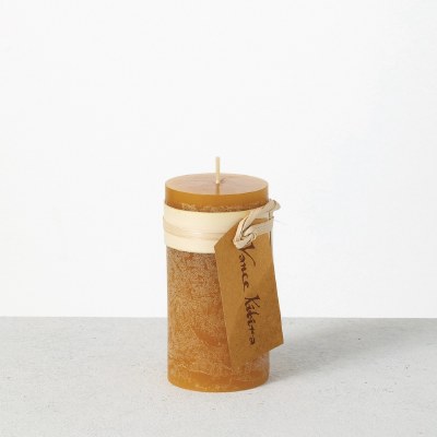 2" x 4" Brown Sugar  Wax Pillar Candle