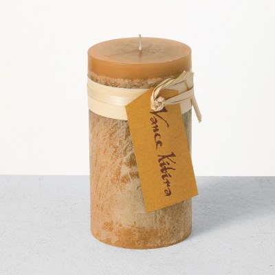 4" x 8" Brown Sugar Pillar Candle