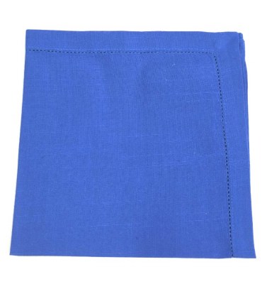 20" Blue Hemstitch Napkin
