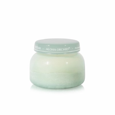 19 Oz Aloha Orchid Light Green Artisan Candle Jar